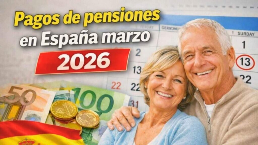 Pagos de pensiones marzo 2026 en España: calendario oficial y beneficiarios hasta 1.200 €